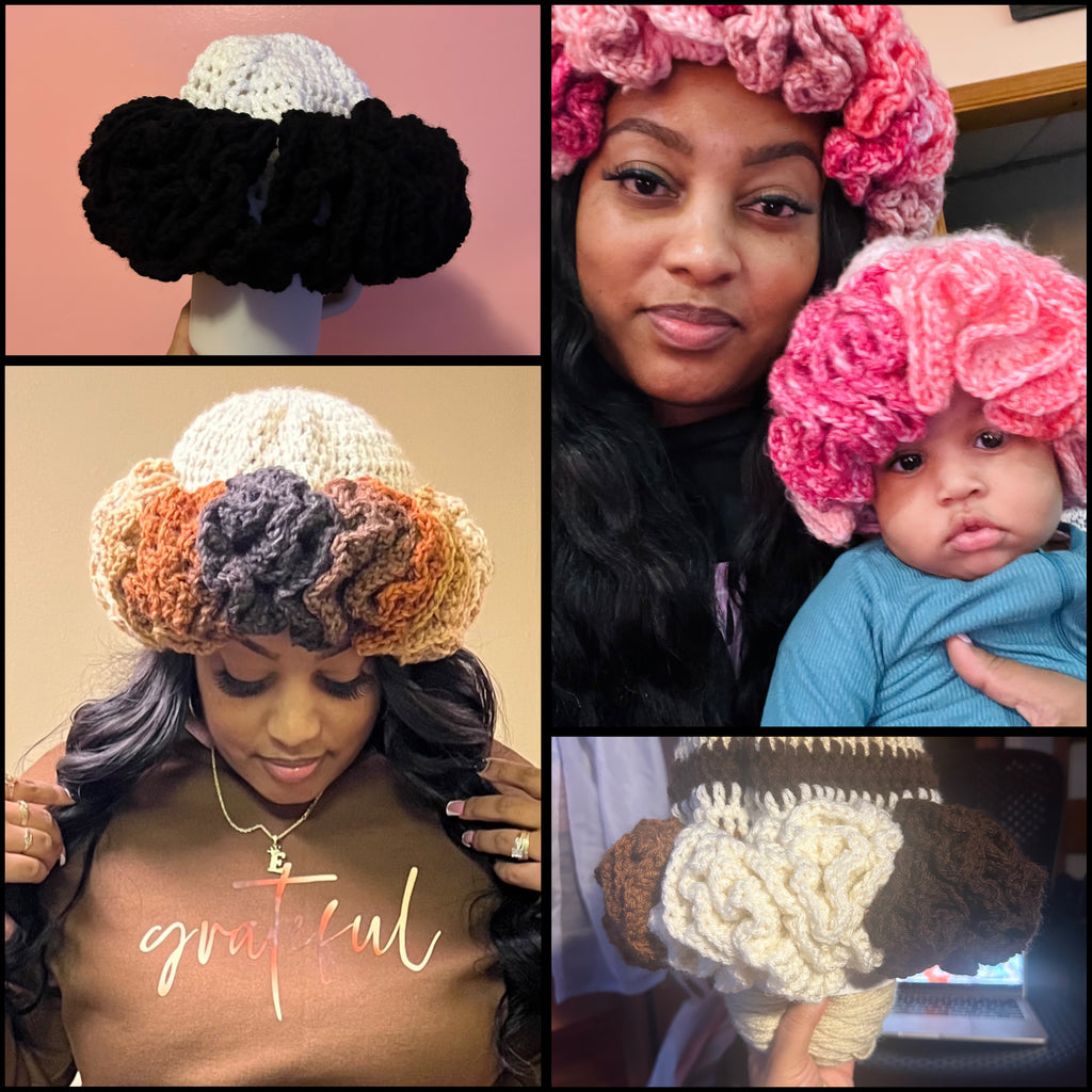 LARGE Ruffle Hat